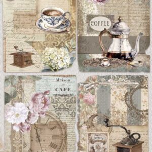 Papel de Arroz 54X33 Home & Decor Coffee V