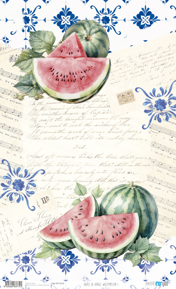 Papel de Arroz 54X33 Watermelon I