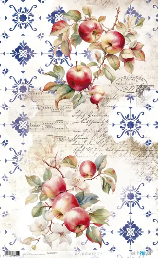 Papel de Arroz 54X33 Apples IV
