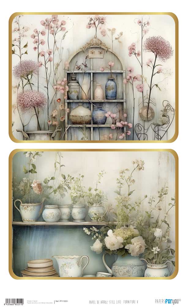 Papel de Arroz 54X33 Still Life: Furniture V