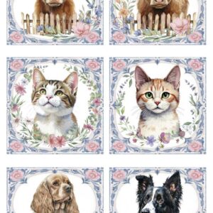 Papel de Arroz 54X33 Flora & Fauna IX