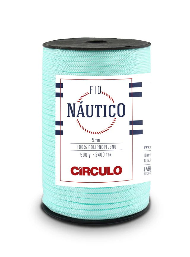 Circulo Fio Nautico 5mm – Cordón de polipropileno, 208m / 500g Caramelo Verde