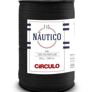 Circulo Fio Nautico 5mm – Cordón de polipropileno, 208m / 500g Negro