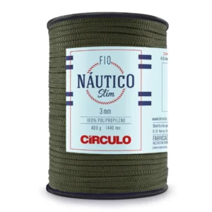 Circulo Fio Nautico Slim 3mm – Hilo Cordón de Polipropileno, 278m/400g Verde Bosque