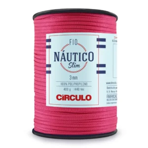 Circulo Fio Nautico Slim 3mm – Hilo Cordón de Polipropileno, 278m/400g Rosa