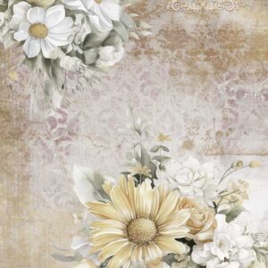 Papel de Arroz 54X33 La Vie En Fleurs Daisies II