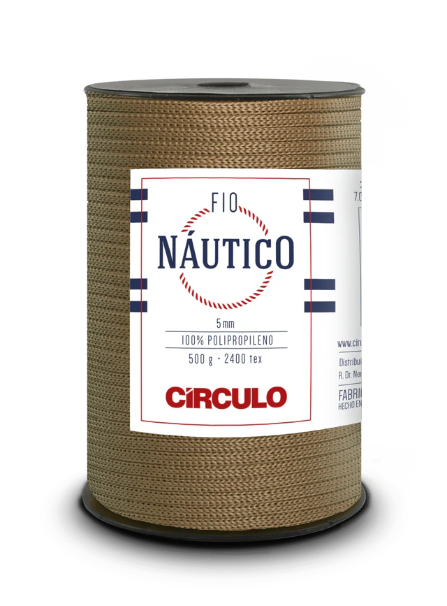 Circulo Fio Nautico 5mm – Cordón de polipropileno, 208m / 500g Terracotta