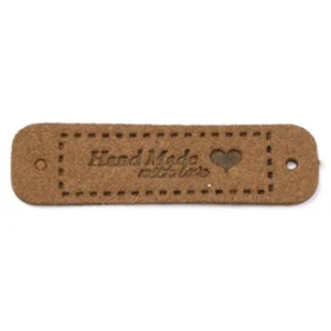 Etiquetas handmade cuero 55x15mm