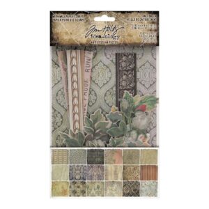Tim Holtz Halloween Worn Wallpaper Scraps
