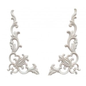 Juego 2 apliques Resina 22x11cm c/u.
