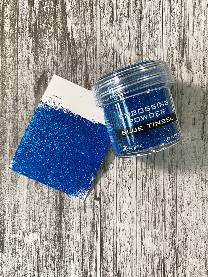 Ranger Embossing Powder Blue Tinsel - Imagen 2