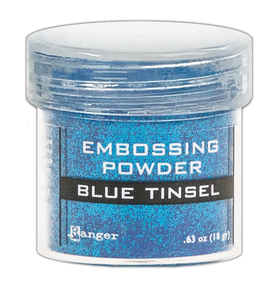 Ranger Embossing Powder Blue Tinsel
