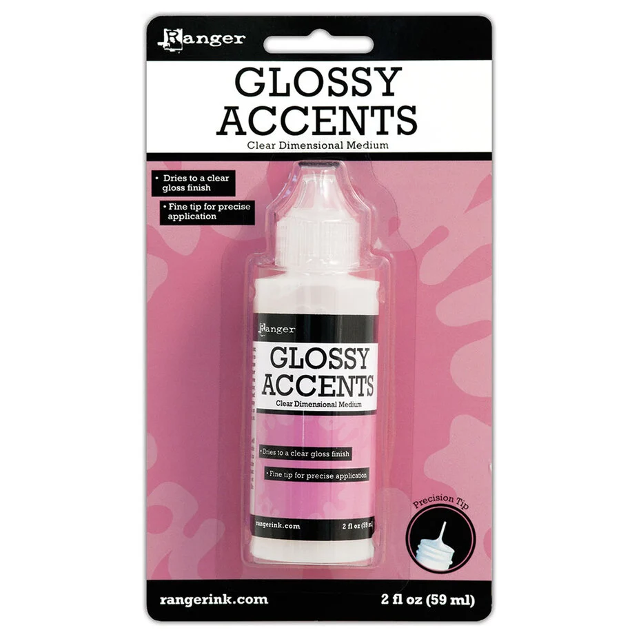 Ranger Glossy Accents Clear Dimensional Medium 2 fl oz