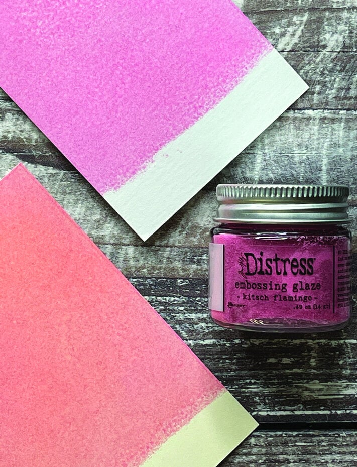 Tim Holtz Distress Embossing Glaze Kitsch Flamingo - Imagen 2
