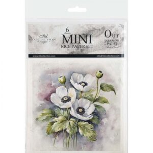 Set de 6 Hojas Mini Papel de Arroz ITD RSM143
