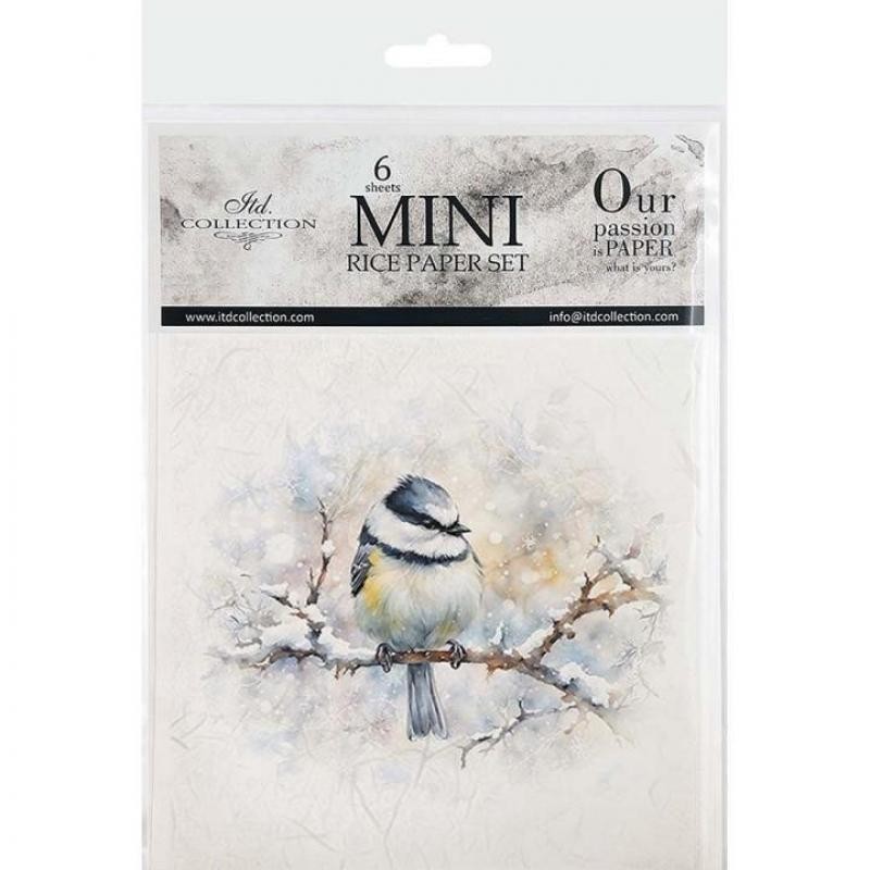 Set de 6 Hojas Mini Papel de Arroz ITD RSM148