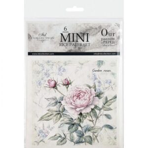 Set de 6 Hojas Mini Papel de Arroz ITD RSM177