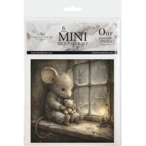 Set de 6 Hojas Mini Papel de Arroz ITD RSM216