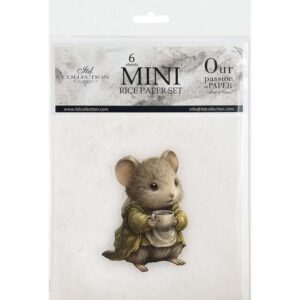 Set de 6 Hojas Mini Papel de Arroz ITD RSM220