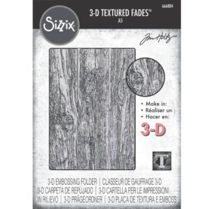 3D Texture Fades by Tim Holtz A5 Lumber Large