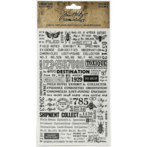 Tim Holtz Idea-Ology Remnant Rubs Rub-Ons.