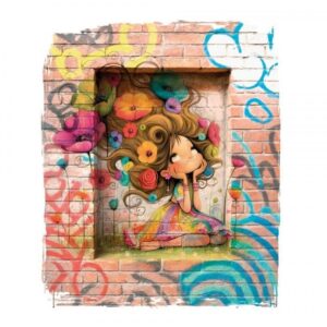 Transfer DTF Textil Graffiti Girl 2