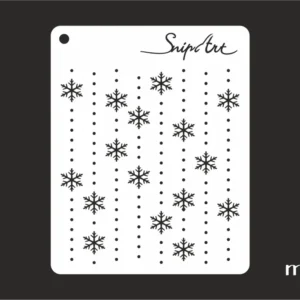 Mini Stencil Snowflakes Borders
