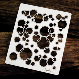 Chipboard Background Openwork circles