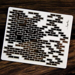 Chipboard Background Bricked wall