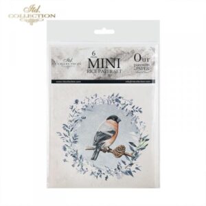 Set de 6 Hojas Mini Papel de Arroz ITD RSM049