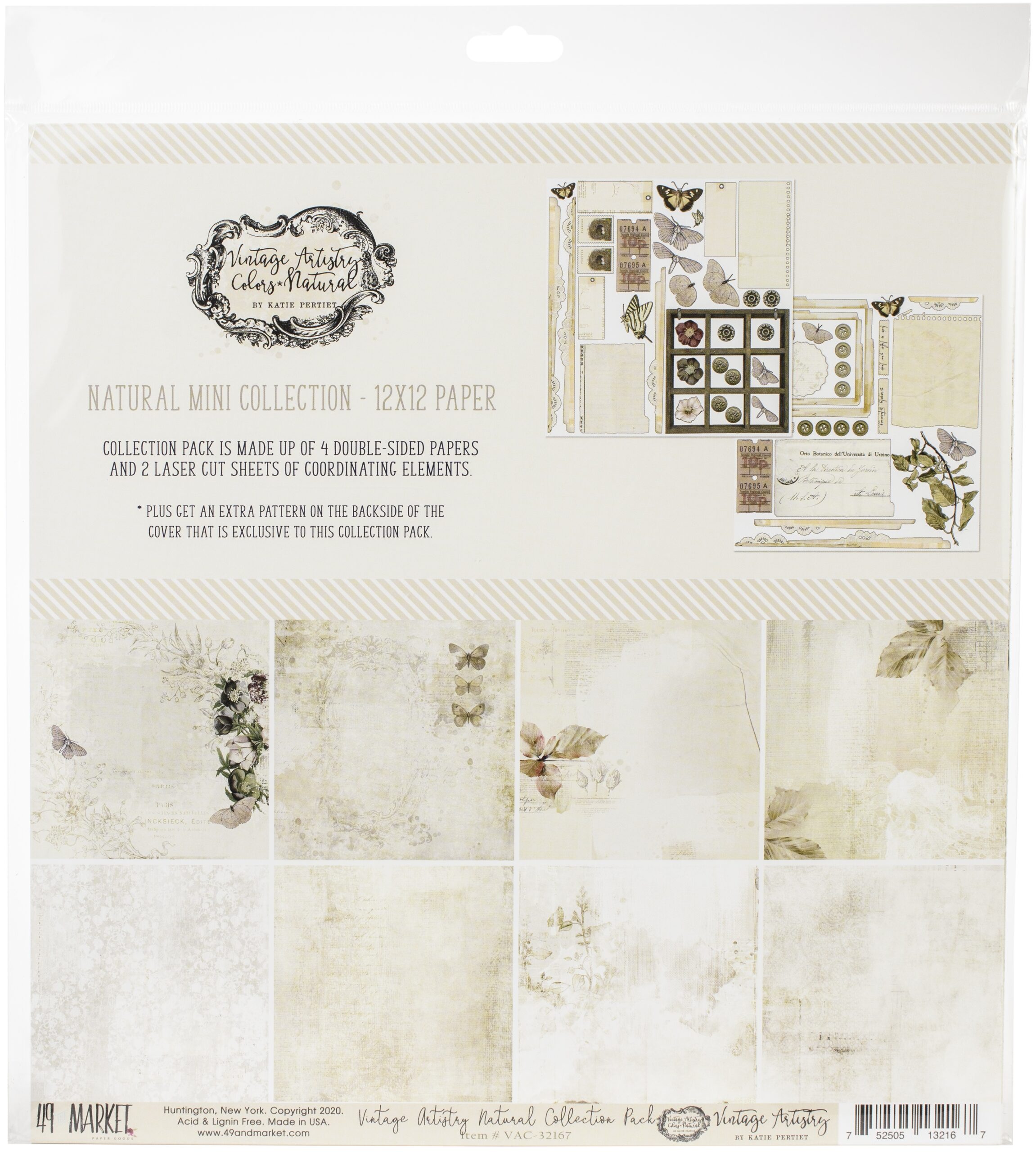 49 And Market Collection Pack 12"X12"-Vintage Artistry Natural