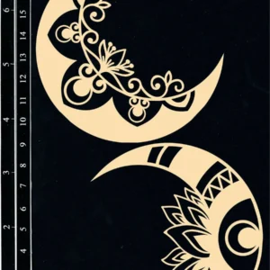 Chipboard Moons #2 - by Nuneka
