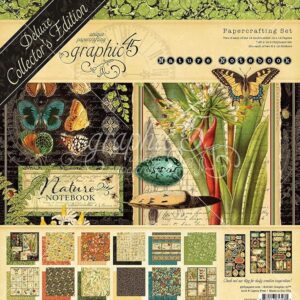 Nature Notebook DCE Graphic 45 Deluxe Edición Coleccionista Pack 12 x 12 Set de manualidades de papel