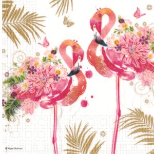 Servilleta Flamingos
