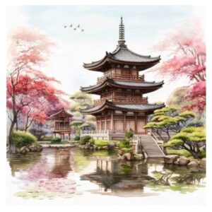 Servilleta Jardin-Japones