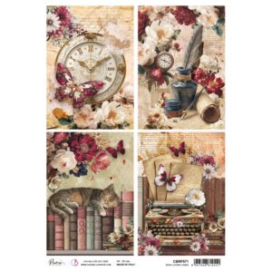 Rice Paper A4 A Book Lovers Cards