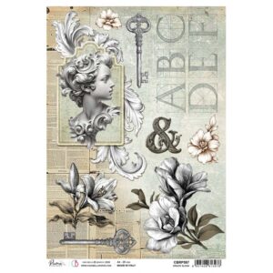 Rice Paper A4 Ornate Bloom