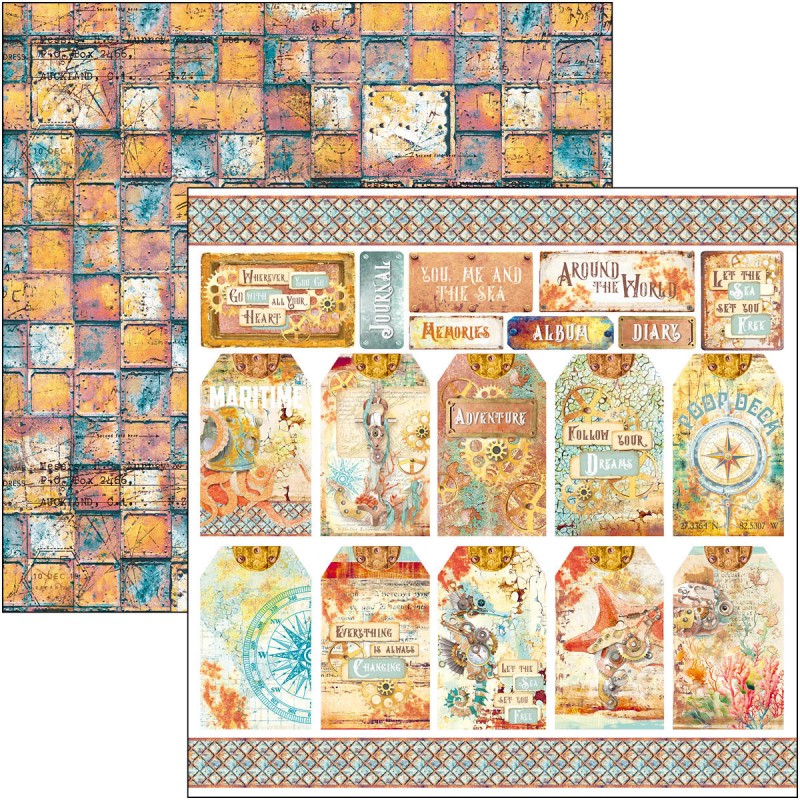 Coral Reef Patterns Pad 12x12 - Imagen 4