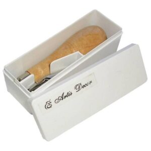 ESTUCHE MANGO MADERA LINOLEO 5 PLUMILLAS