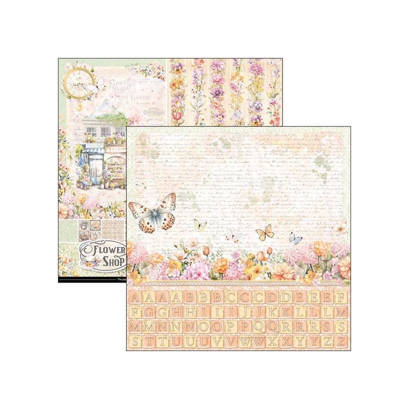 Flower Shop Patterns Pad 12x12 - Imagen 2