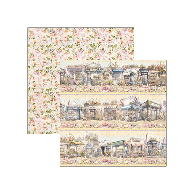 Flower Shop Patterns Pad 12x12 - Imagen 3