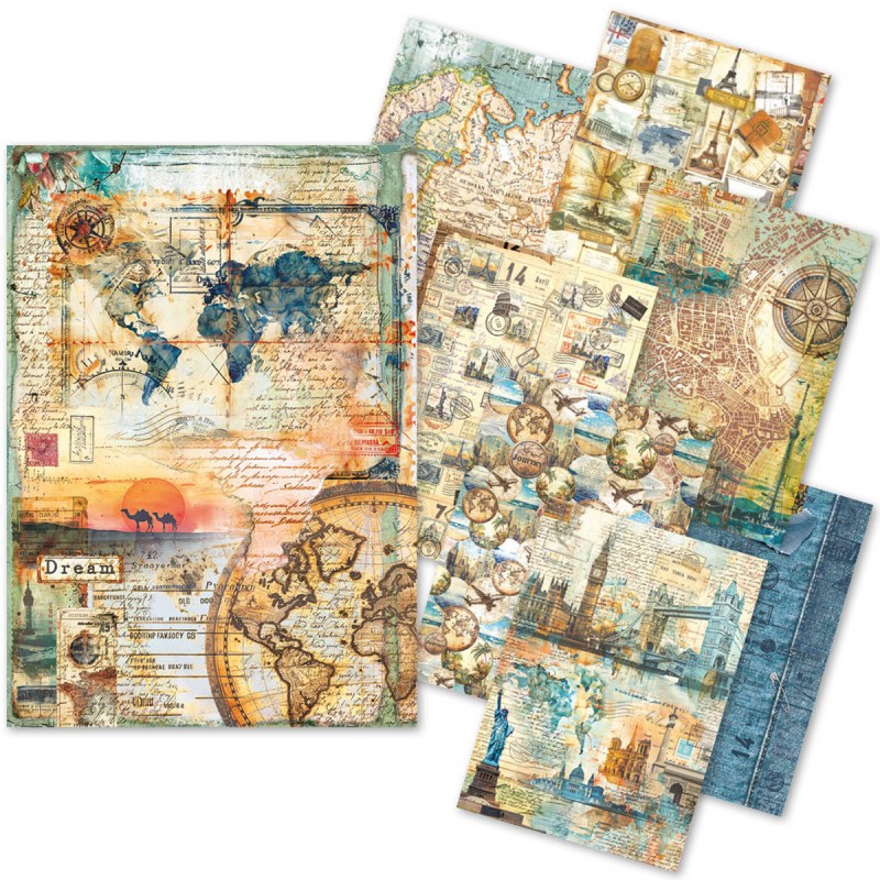 Rice Paper A5 Mixed ESPIRIT DE VOYAGE