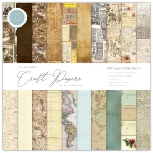 Set de scrapbooking Vintage Emporium Craft Consortium 30x30cm