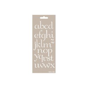 Stencil Mix Media ABECEDARIO