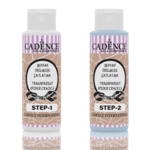 Transparent Spider Crackle ICE BLUE 70+70ml