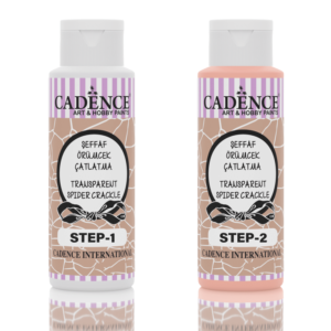 Transparent Spider Crackle PINKISH ORANGE 70+70ml