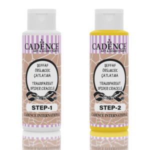 Transparent Spider Crackle YELLOW 70+70ml