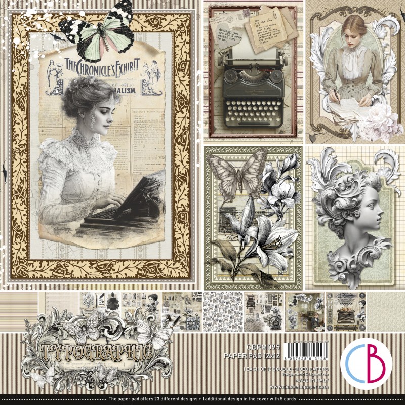 Typographic Paper Pad 12x12"