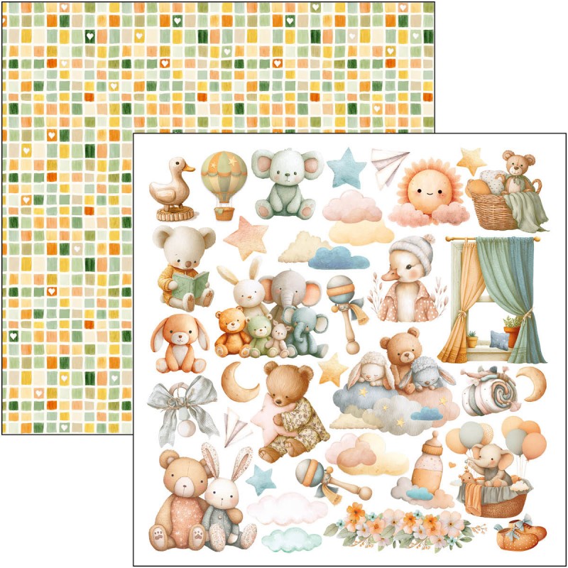 Lunibloom Patterns Pad 12"x12" 8/Pkg - Imagen 3