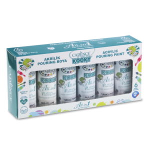 Kooky All-in 1 Pouring Paint Set - 70 ML ( 6 piec